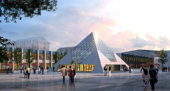 咸阳金字塔网架